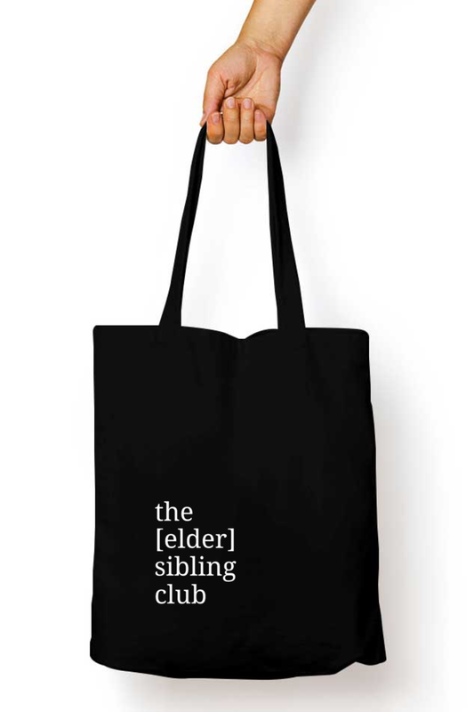 Elder Sibling - Canvas Tote Bag with Zipper